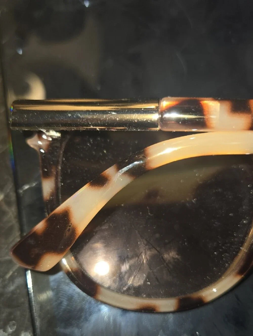 LOFT Tortoiseshell Round Women's Sunglasses - Brown/Black Pattern